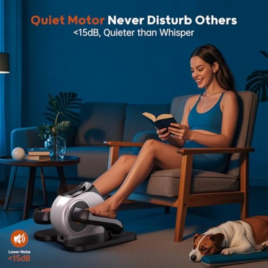 Under Desk Elliptical for Seniors 2in1 Electric Leg Exerciser with Remote Control 10 Resistance Levels and 10 Speed Settings 3