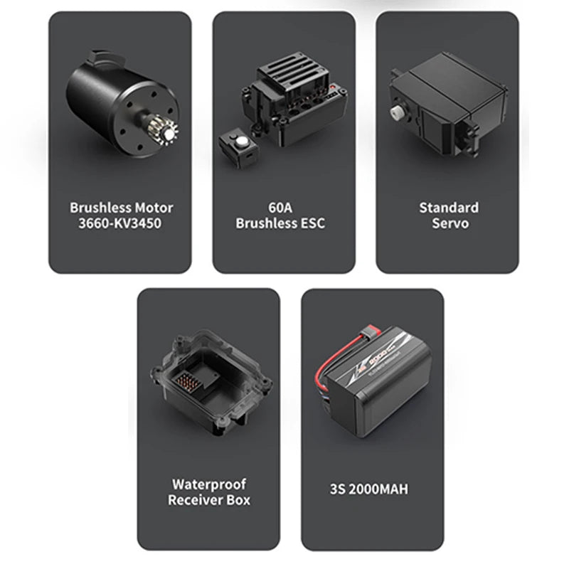 MJX Hyper Go 12212 1/12 Brushless RC Car 4WD 58KM/H High-Speed Off- Road Monster Truck 2.4G Remote Control Car Toys As Gift