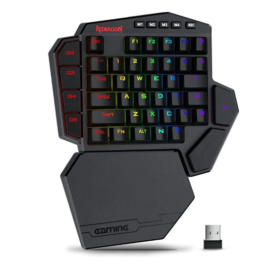 Redragon K585 PRO Wireless 42 Keys Hot-Swappable 3-Mode One-Handed Mechanical Gaming Wrist Support Keyboard