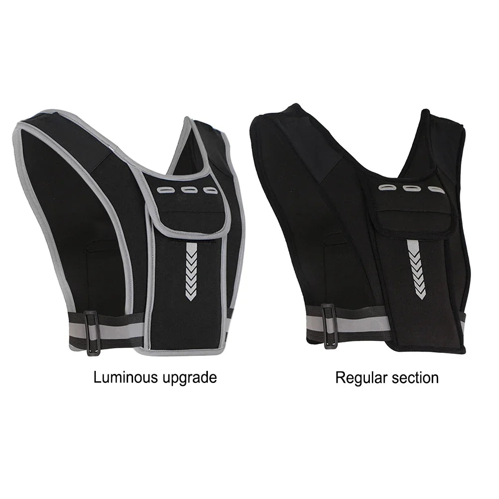 Running Backpack Reflective Vest Package Multifunctional Sports Phone Chest Pack Lightweight for Outdoor Sports Cycling Climbing