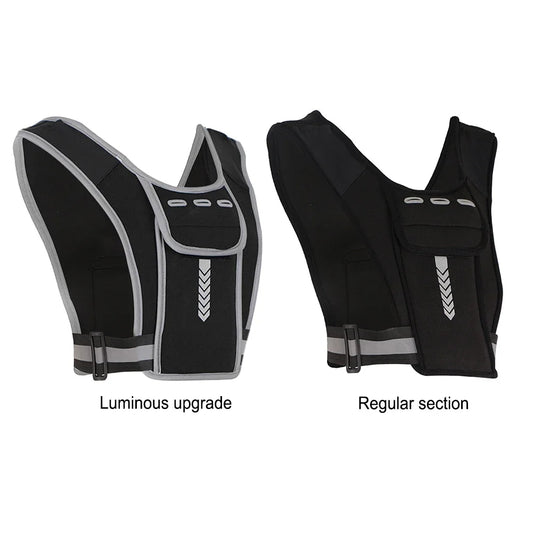 Running Backpack Reflective Vest Package Multifunctional Sports Phone Chest Pack Lightweight for Outdoor Sports Cycling Climbing