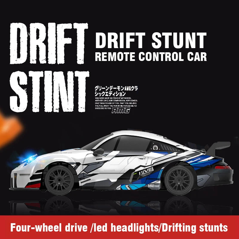 2.4G RC Drift Racing Cars Replaceable Tire High Speed Remote Control Supercar Vehicle with Lights Competition Race Car Boys Gift