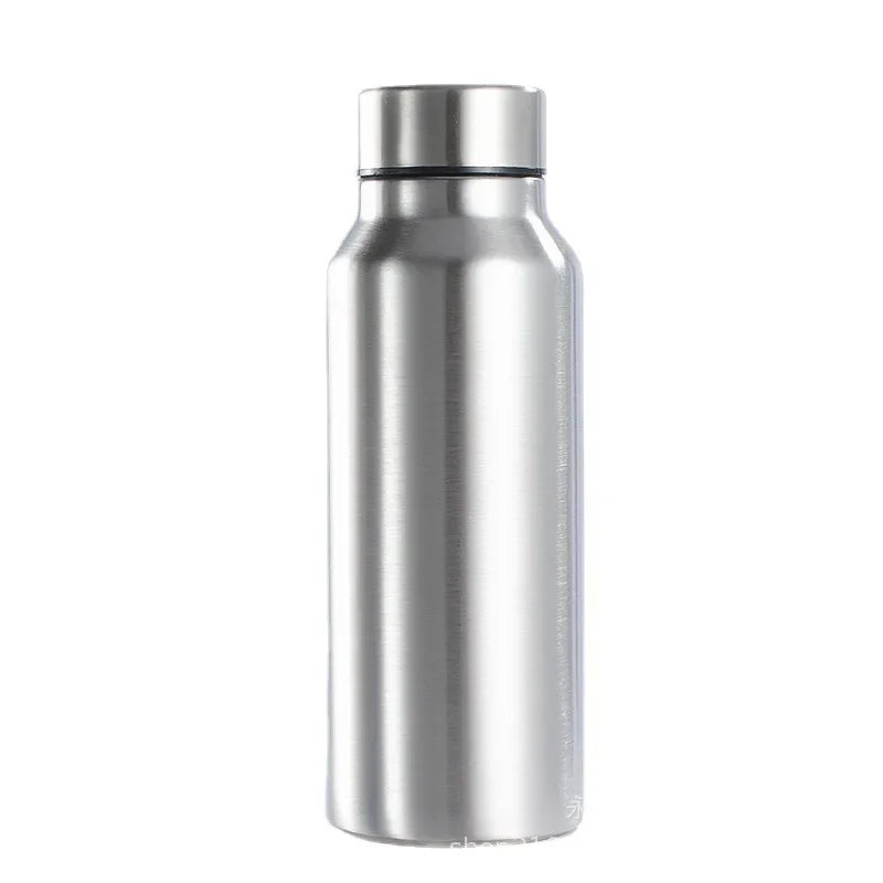 Water 650ml/1000ml Flask Steel Gym Water Single-layer Metal Camping Sports Drinkware Bottle Rugged Cup Sport Stainless