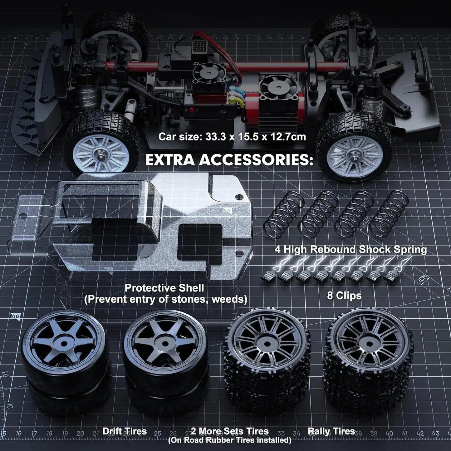 MJX Hyper Go 14303 1/14 4WD RC Drift Car 65km/h Brushless 2.4G Remote Control Car 4WD Off-road High Speed RC Cars Truck Toys