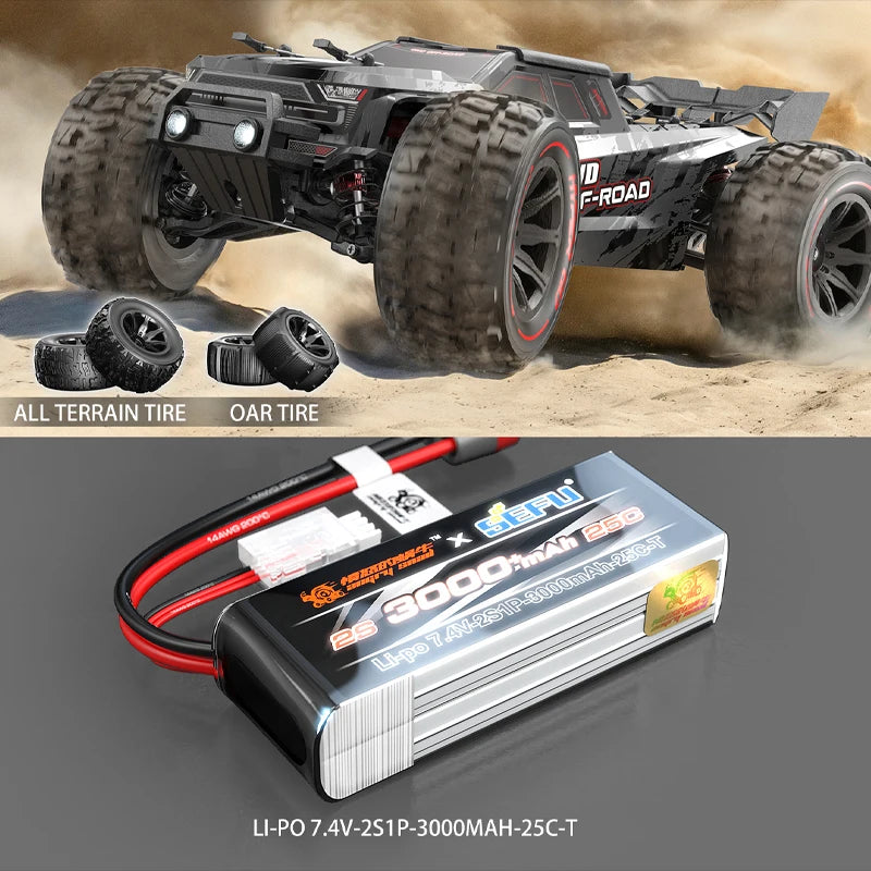 MJX 14209 14210 V3.0 1/14 RC Car 75km/h Brushless Hyper Go 2.4G Remote Control 4WD Off-road Racing RC Truck Electric Hobby Toy
