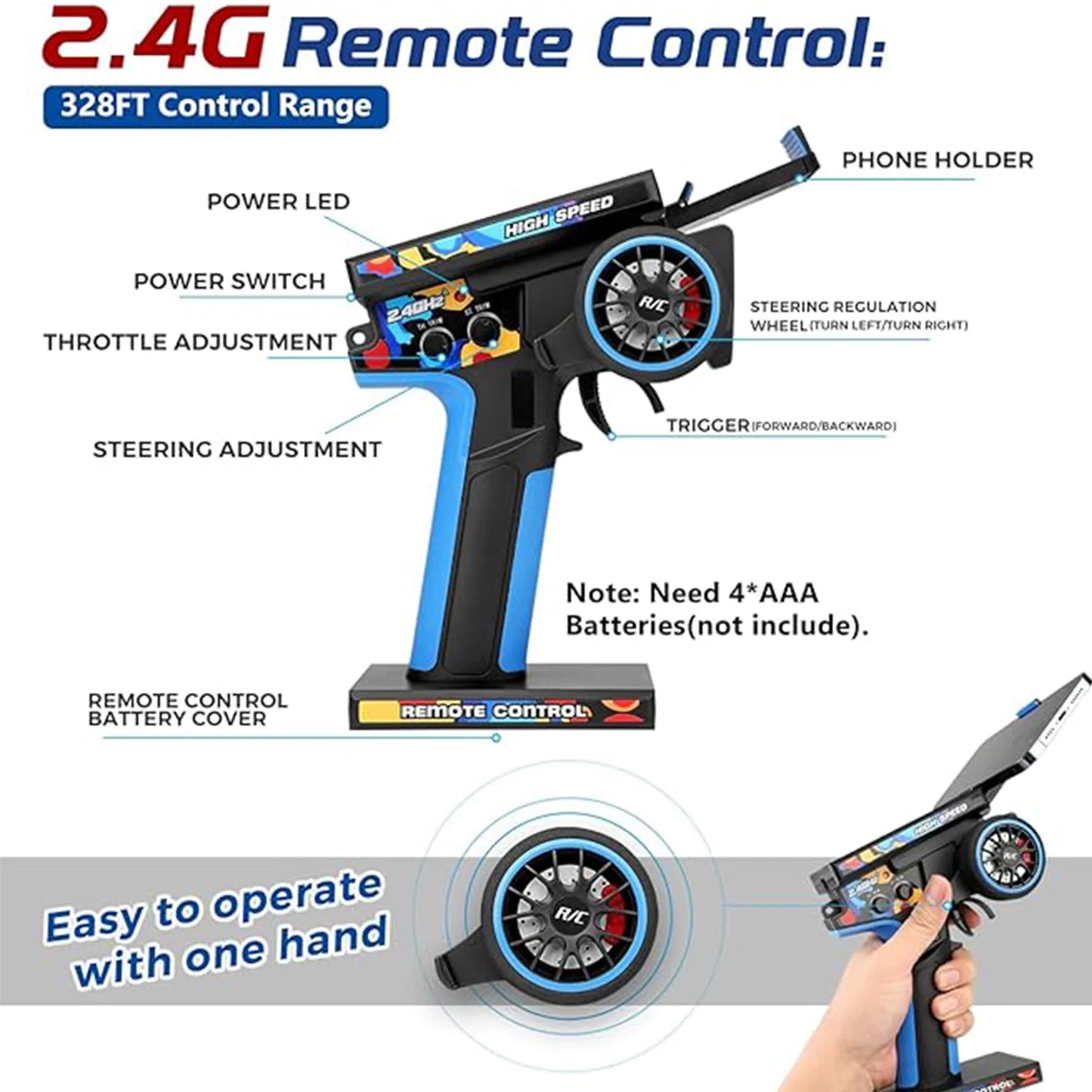 WLtoys 124017(V2) Fast RC Car, 1/12 Brushless RC Car with Independent ESC for Adults, 75km/h, Suitable for Outdoors and Gifts