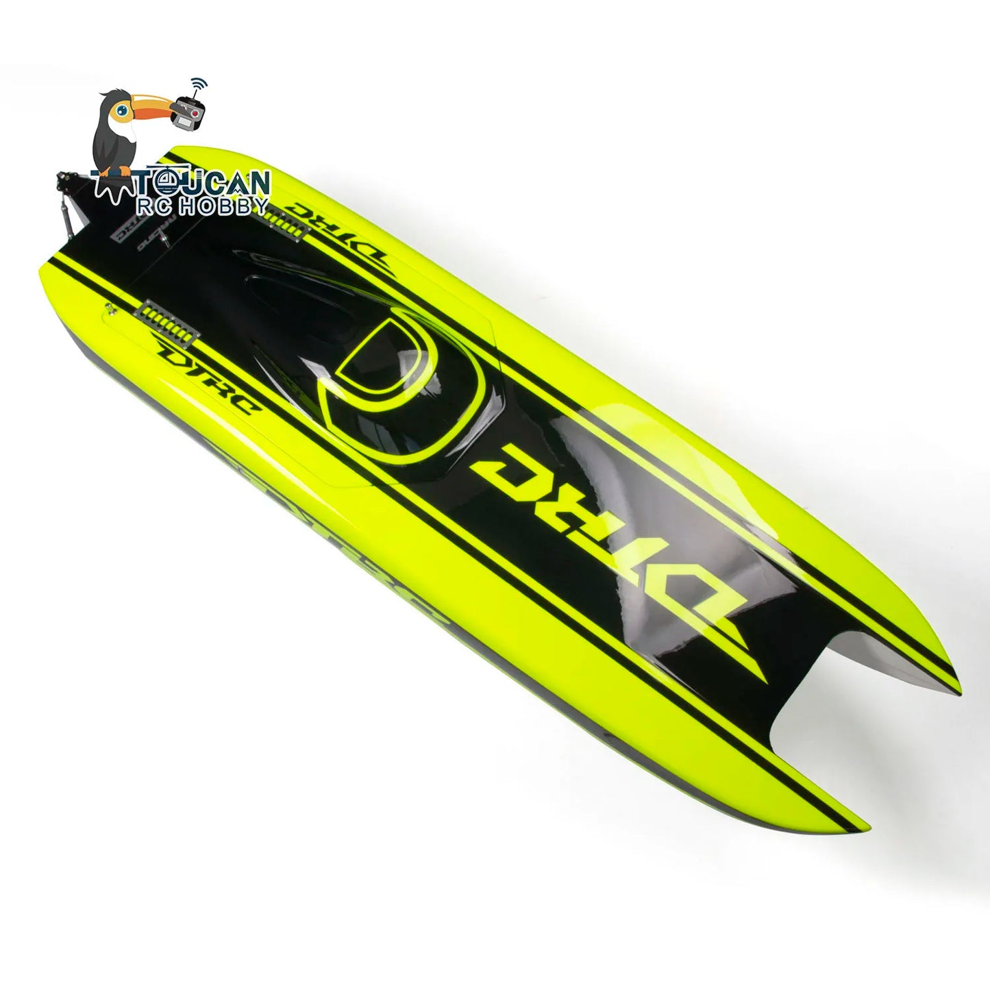 US Stock DTRC E51 Fiber Glass Electric PNP RC Boat Dual Motor Servo ESC Propeller W/O Battery Model Toys Toucanhobby TH18470