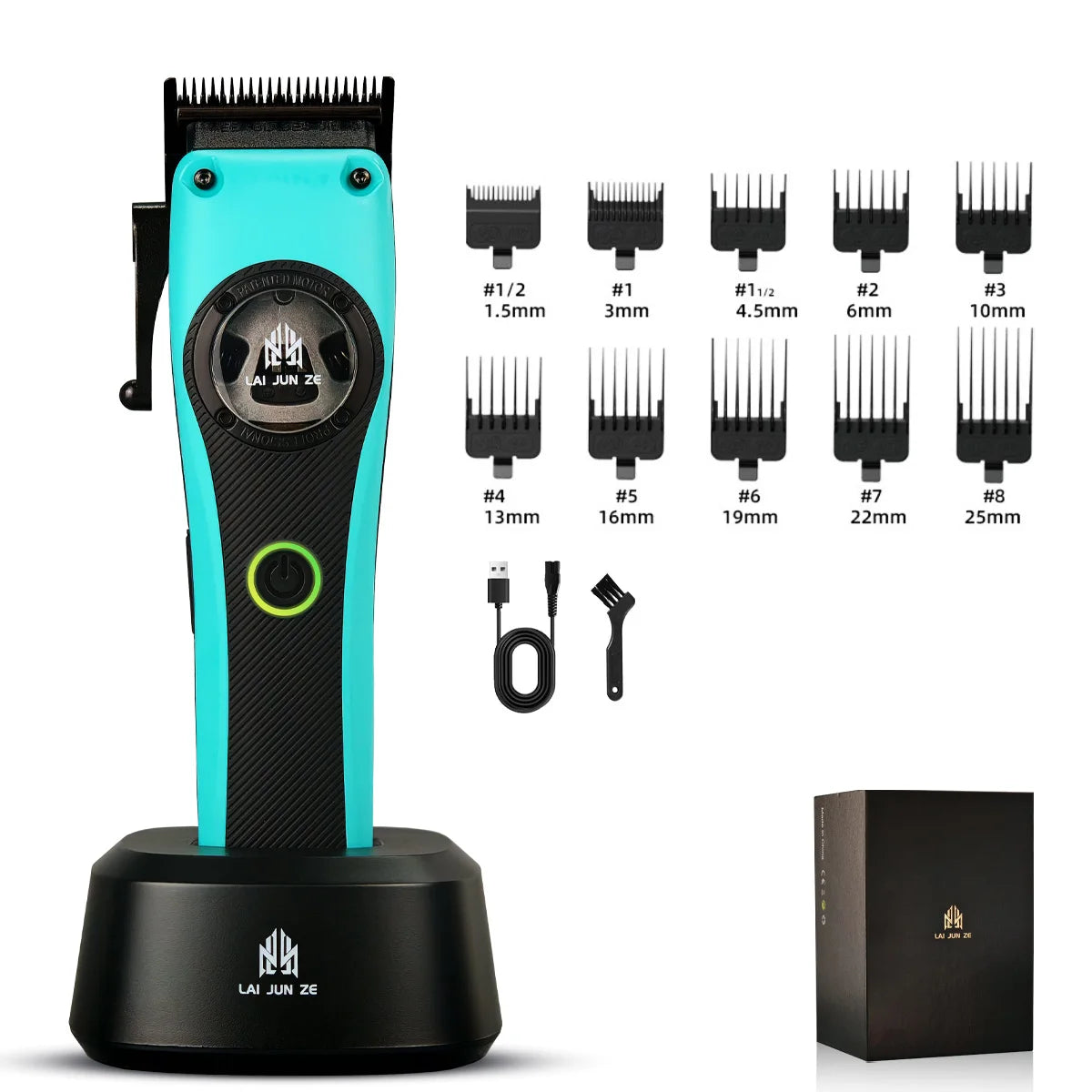 BRDCLIP Barber Professional Magnetic Levitation Motor Hair Clipper 7800-13000RPM DLC Blade Trimmer 9000-12000RPM Shaver 9000RPM