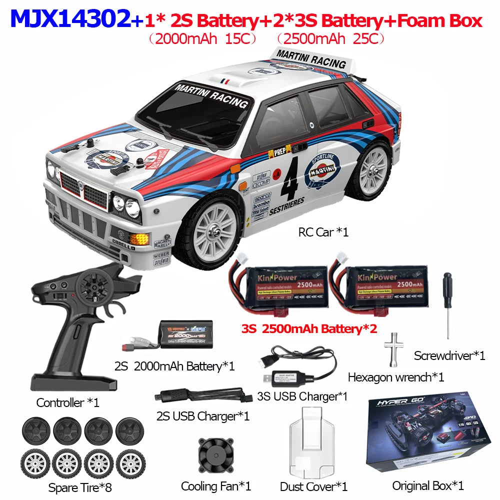 HYPER GO RC MJX 14304 14303 14302 14301 High Speed Drift Car  With Gyroscope - Electric Toy for Kids Volkswagen Racing Gift