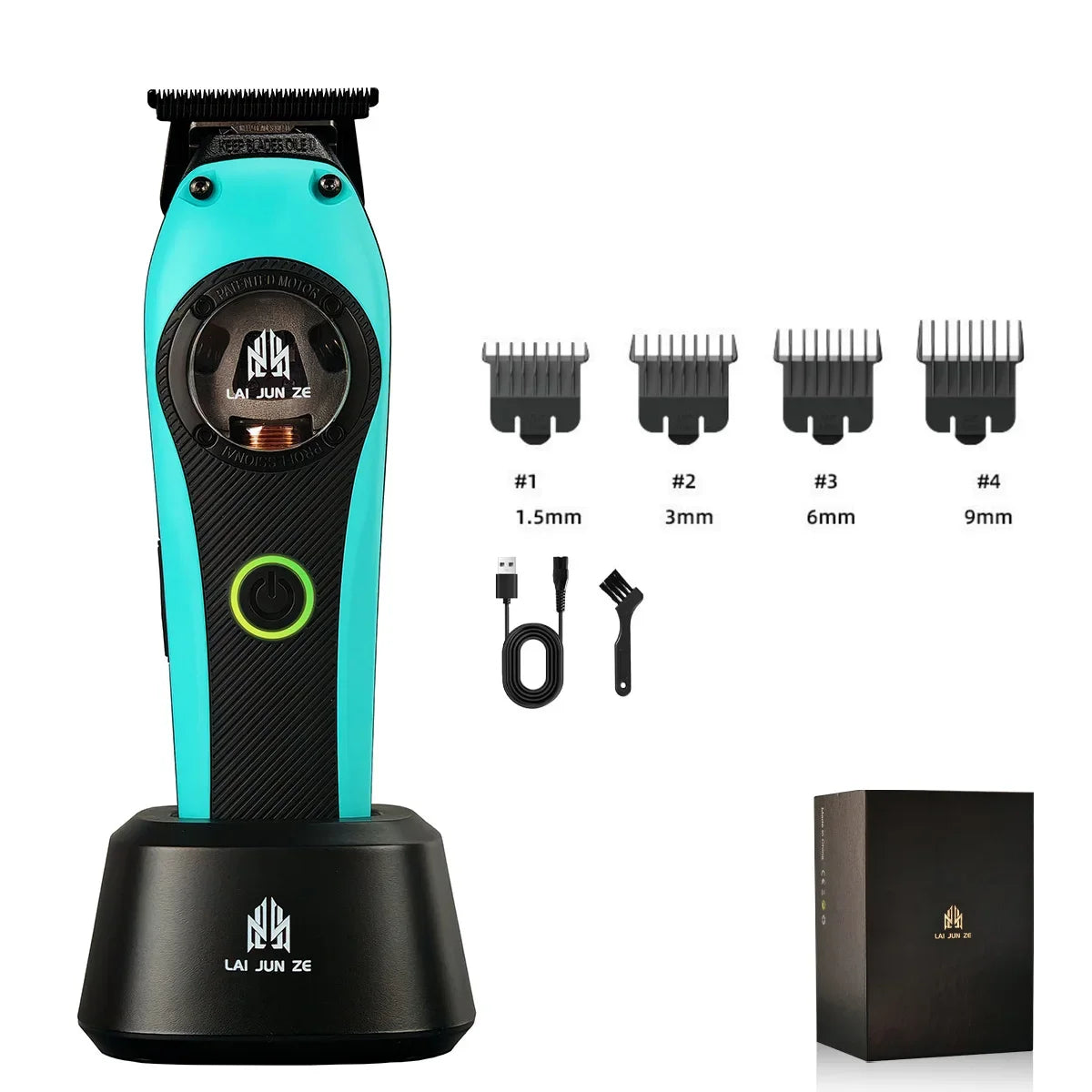 BRDCLIP Barber Professional Magnetic Levitation Motor Hair Clipper 7800-13000RPM DLC Blade Trimmer 9000-12000RPM Shaver 9000RPM