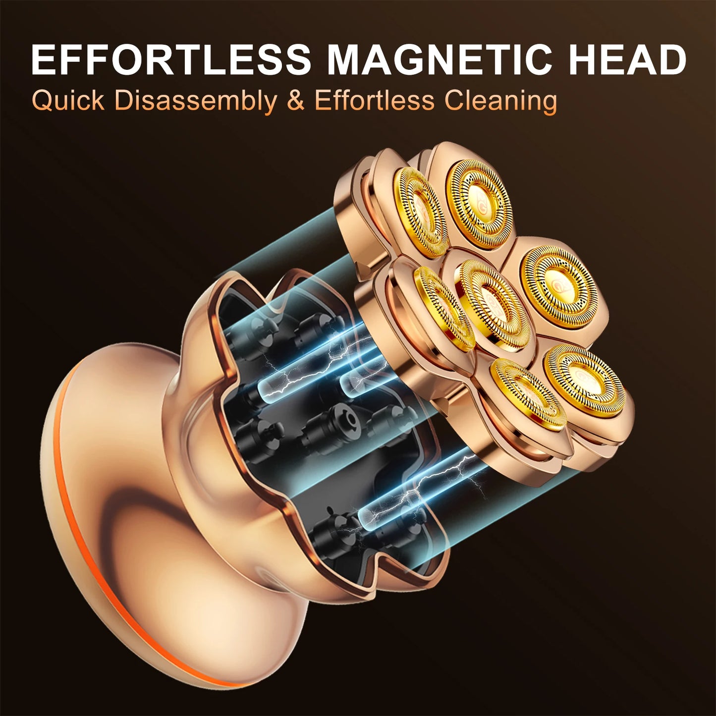 MAXGROOM Head Shaver PRO for Bald Men IXP6 Waterproof USB Rechargeable Electric Hair Trimmer Beard Floating Blade Magnetic Razor