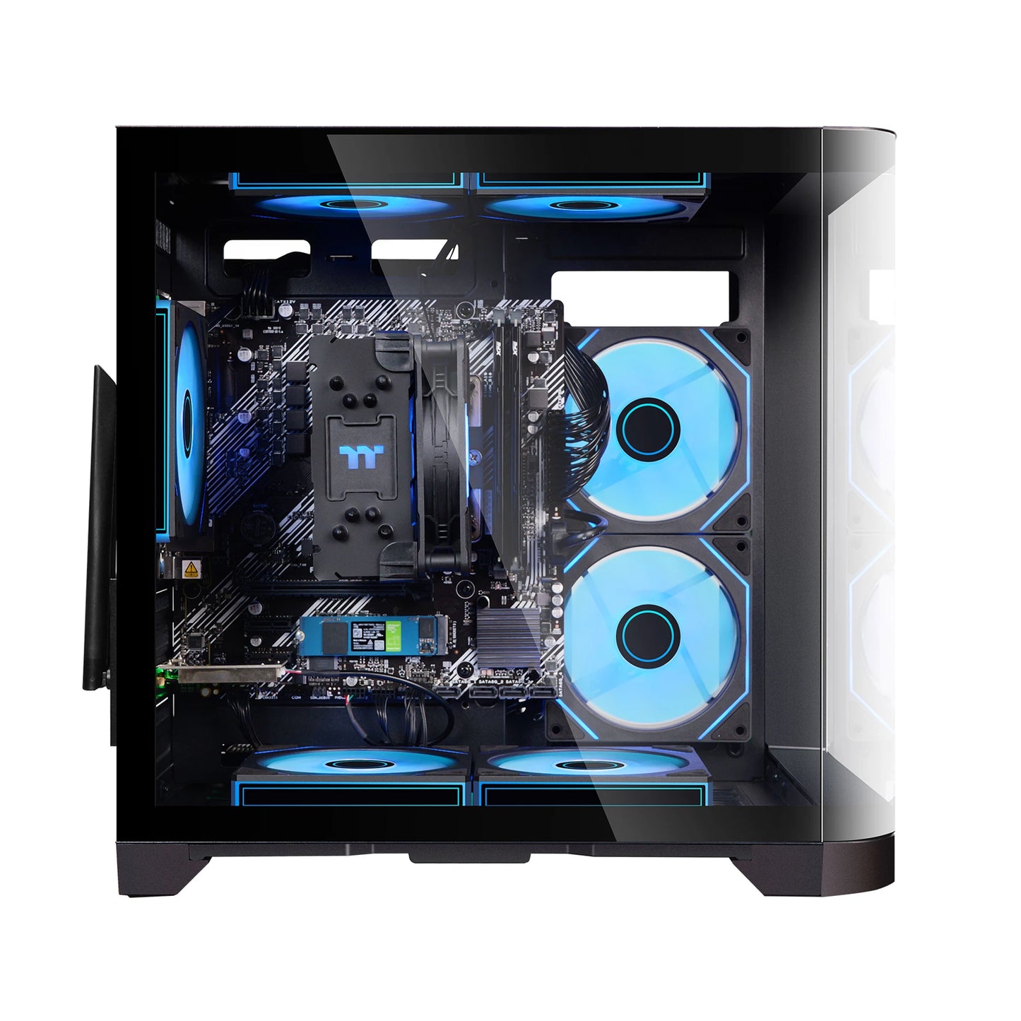 YEAH MAGIC Gaming Desktop AMD Ryzen 5 5600GT 3.9GHz 16GB(8G*2) DDR4 3200 1T NVME SSD ARGB 7 Fans Win 11 Home Gamer Desktop Compu