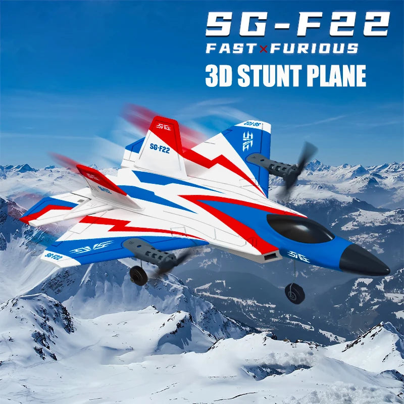 SG-F22 RC Airplane 3D Stunt Plane Model 2.4G Remote Control Fighter Glider Electric Rc Aircraft Toys For Children Adults