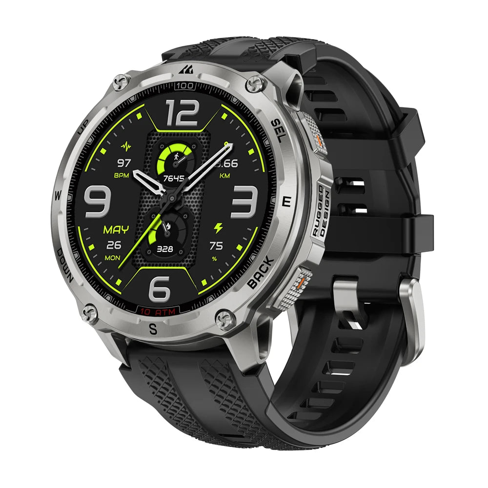 KOSPET Tank T4 Smart Watch for Men GPS Offline Maps 32G ROM 10ATM Waterproof Heart Rate Diving Skiing Hiking for Android IOS