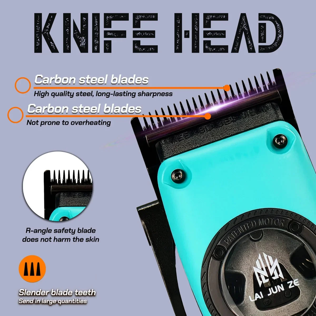 BRDCLIP Barber Professional Magnetic Levitation Motor Hair Clipper 7800-13000RPM DLC Blade Trimmer 9000-12000RPM Shaver 9000RPM