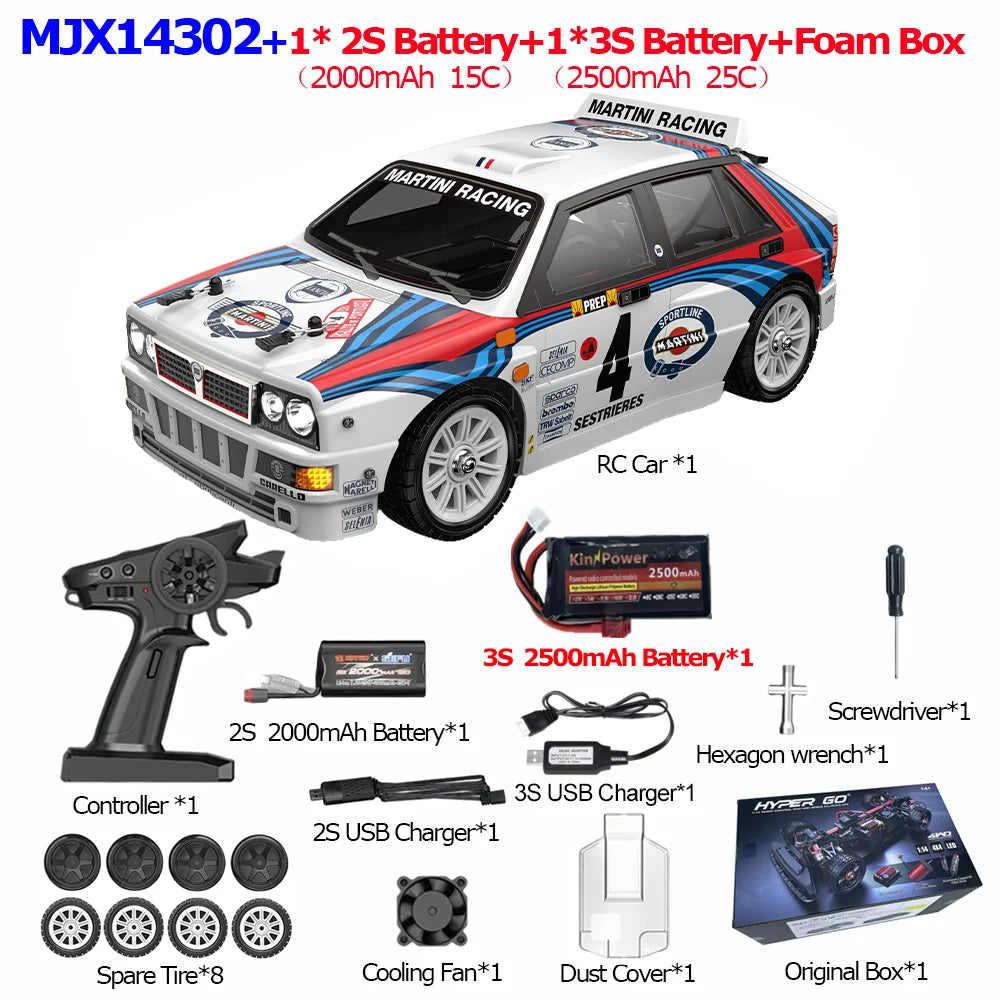 HYPER GO RC MJX 14304 14303 14302 14301 High Speed Drift Car  With Gyroscope - Electric Toy for Kids Volkswagen Racing Gift