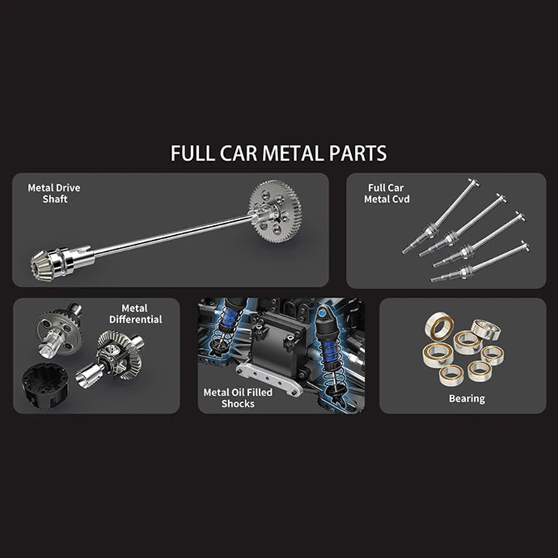 MJX Hyper Go 12212 1/12 Brushless RC Car 4WD 58KM/H High-Speed Off- Road Monster Truck 2.4G Remote Control Car Toys As Gift