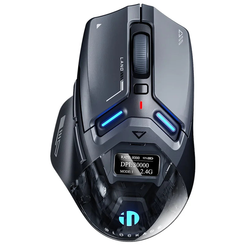 Inphic IN9 Ultra Gaming Mouse PAW3950 Sensor Vibration Feedback OLED Screen Intelligent Display Wireless Mouse Boyfriend's Gift