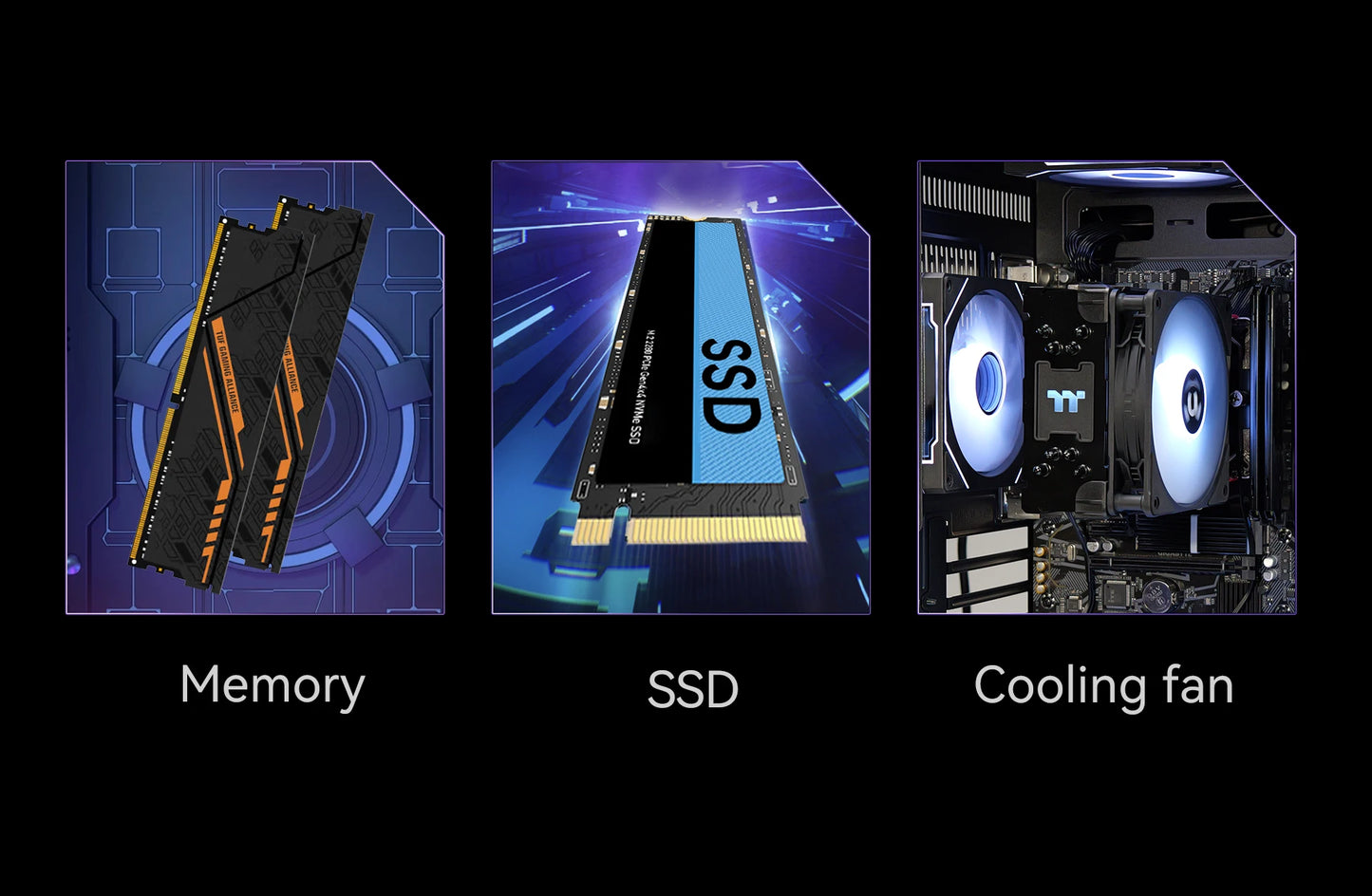 YEAH MAGIC Gaming Desktop AMD Ryzen 5 5600GT 3.9GHz 16GB(8G*2) DDR4 3200 1T NVME SSD ARGB 7 Fans Win 11 Home Gamer Desktop Compu